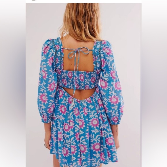 NWT Large Free People Sasha mini dress- river combo - Picture 13 of 14